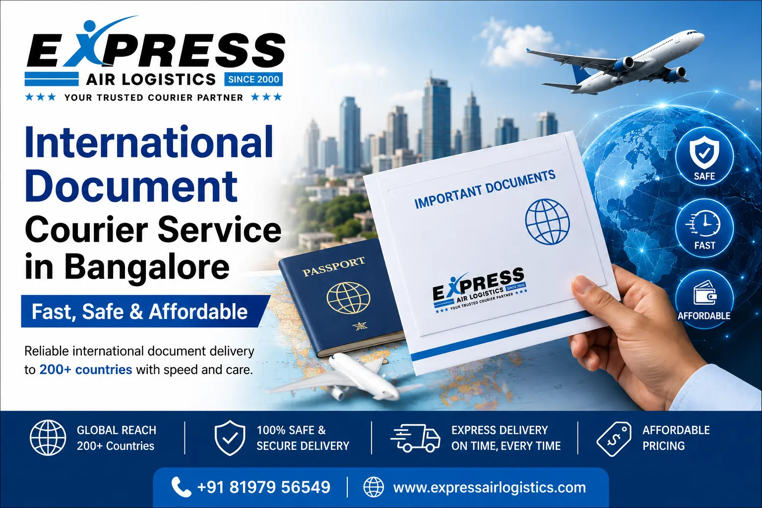 Worldwide Courier Service in Bangalore